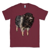 Burgundy Baby Hampshire Pig Classic Tee - LillyAllenDesigns