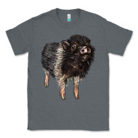 Charcoal Heather Baby Hampshire Pig Classic Tee - LillyAllenDesigns