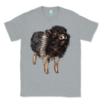 Heather Grey Baby Hampshire Pig Classic Tee - LillyAllenDesigns