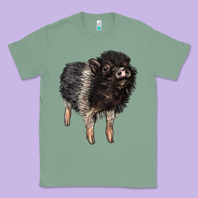 Baby Hampshire Pig Classic Tee Designed By Lillyallendesigns