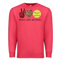 Cardinal Peace Love Softball Premium Sweatshirt - Bettercallsaul