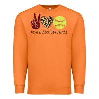 Carrot Peace Love Softball Premium Sweatshirt - Bettercallsaul
