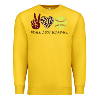 Lemon Peace Love Softball Premium Sweatshirt - Bettercallsaul