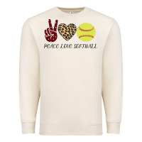 Sandshell Peace Love Softball Premium Sweatshirt - Bettercallsaul