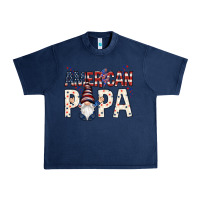 Navy american papa with gnome Urban Heavy Tee - NancyCooperArtShop