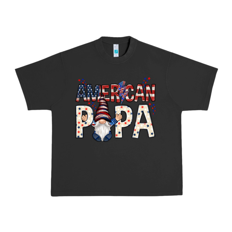American Papa With Gnome Urban Heavy Tee by NancyCooperArtShop | Teevron