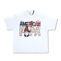 White american papa with gnome Urban Heavy Tee - NancyCooperArtShop