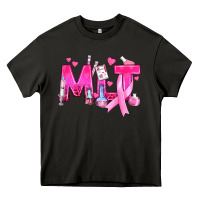 Asphalt Medical Laboratory Technician Breast Cancer Heavy Core Tee - texasbilliewilder