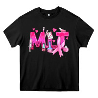 Medical Laboratory Technician Breast Cancer Heavy Core Tee | Teevron
