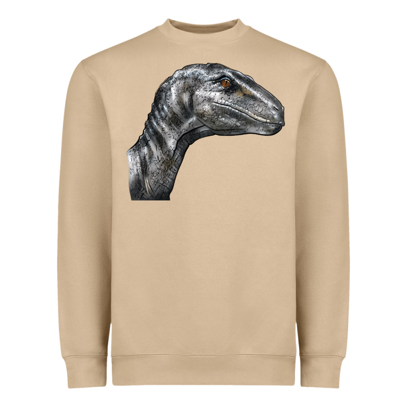 Velociraptor Face Heavyweight Sweatshirt by LillyAllenDesigns | Teevron