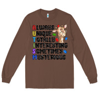 Chestnut always unique autism Long Sleeve Tee - MaliasSmallBusiness