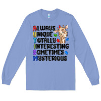 Colony Blue always unique autism Long Sleeve Tee - MaliasSmallBusiness