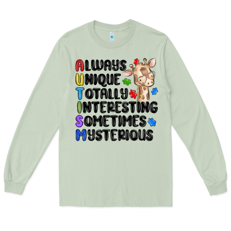 Always Unique Autism Long Sleeve Tee by MaliasSmallBusiness | Teevron