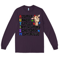 Plum always unique autism Long Sleeve Tee - MaliasSmallBusiness