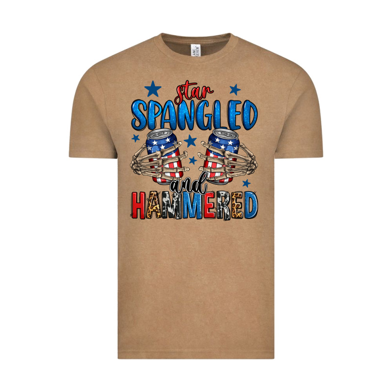 Star Spangled And Hammered Skeleton Hand Vintage Tee by Jasminsmagicworld | Teevron