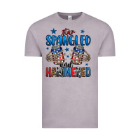 Vintage Zinc star spangled and hammered skeleton hand Vintage Tee - Jasminsmagicworld