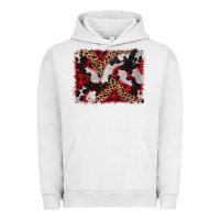 Pigment Lunar Rock cowhide buffalo plaid leopad background Urban Hoodie - CowCowDesign