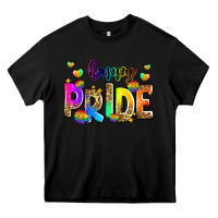 Black happy pride Heavy Core Tee - Zillion Design Studio