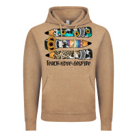 Vintage Coffee western pencils teach love inspire Vintage Hoodie - JahusDesignShop