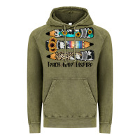Vintage Olive western pencils teach love inspire Vintage Hoodie - JahusDesignShop