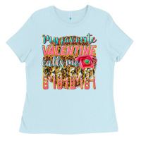 Baby Blue my favorite calls me mama Ladies Tee - texasbilliewilder