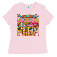 Bubblegum Pink my favorite calls me mama Ladies Tee - texasbilliewilder