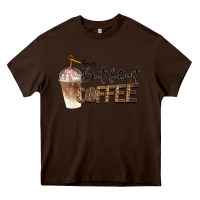 Chocolate Brown but first coffee Heavy Core Tee - BarkalooDesign