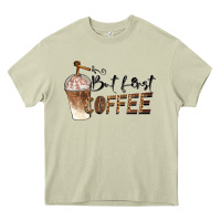 Mossy but first coffee Heavy Core Tee - BarkalooDesign