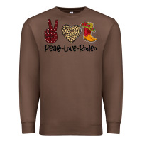 Chestnut Peace Love Rodeo Premium Sweatshirt - Bettercallsaul