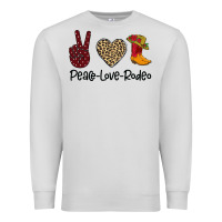 Dove Grey Peace Love Rodeo Premium Sweatshirt - Bettercallsaul