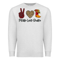 Oatmeal Heather Peace Love Rodeo Premium Sweatshirt - Bettercallsaul