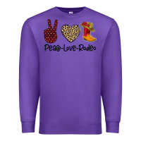 Purple Peace Love Rodeo Premium Sweatshirt - Bettercallsaul