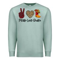 Seafoam Peace Love Rodeo Premium Sweatshirt - Bettercallsaul