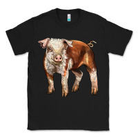 Black Baby Hereford Pig Classic Tee - LillyAllenDesigns