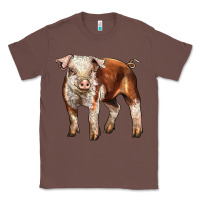 Chestnut Baby Hereford Pig Classic Tee - LillyAllenDesigns
