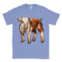 Colony Blue Baby Hereford Pig Classic Tee - LillyAllenDesigns