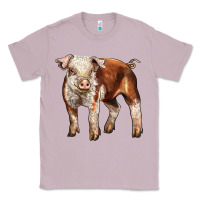 Lilac Baby Hereford Pig Classic Tee - LillyAllenDesigns