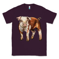 Plum Baby Hereford Pig Classic Tee - LillyAllenDesigns