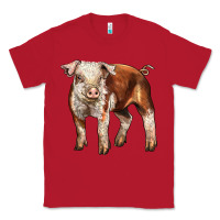 Red Baby Hereford Pig Classic Tee - LillyAllenDesigns