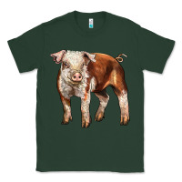 Sports Green Baby Hereford Pig Classic Tee - LillyAllenDesigns