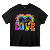 Black Choose love Heavy Core Tee - Zillion Design Studio