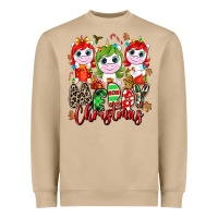 Merry Christmas Unicorns Heavyweight Sweatshirt | Teevron