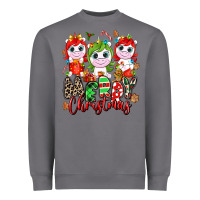 Storm Merry Christmas unicorns Heavyweight Sweatshirt - NancyCooperArtShop