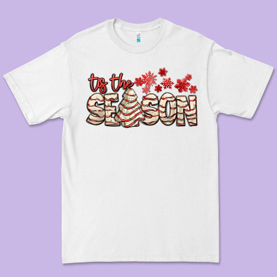 Tis The Season With Christmas Cake Premium Tee Designed By Adodesignshop