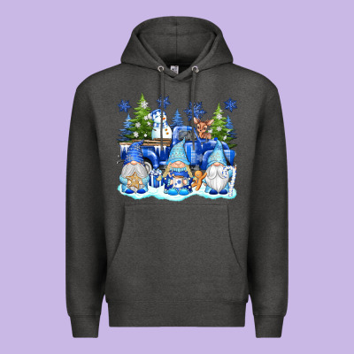Snow Gnome Truck Premium Hoodie Designed By Texasbilliewilder