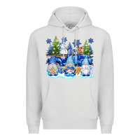 Dove Grey snow gnome truck Premium Hoodie - texasbilliewilder