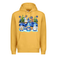 Mustard snow gnome truck Premium Hoodie - texasbilliewilder