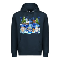 Navy snow gnome truck Premium Hoodie - texasbilliewilder