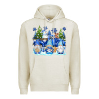 Oatmeal Heather snow gnome truck Premium Hoodie - texasbilliewilder