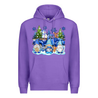 Purple snow gnome truck Premium Hoodie - texasbilliewilder